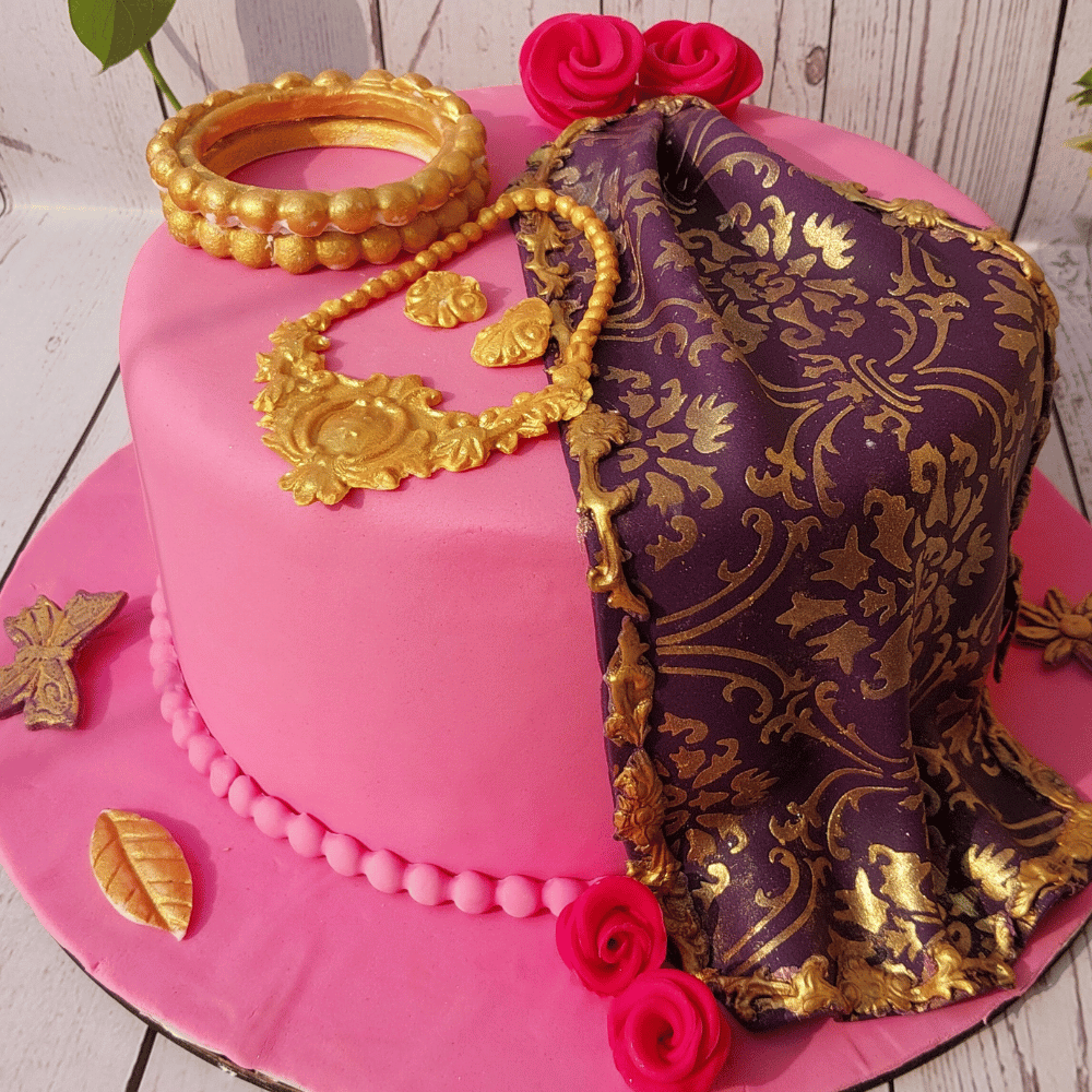 Saree Theme Cake