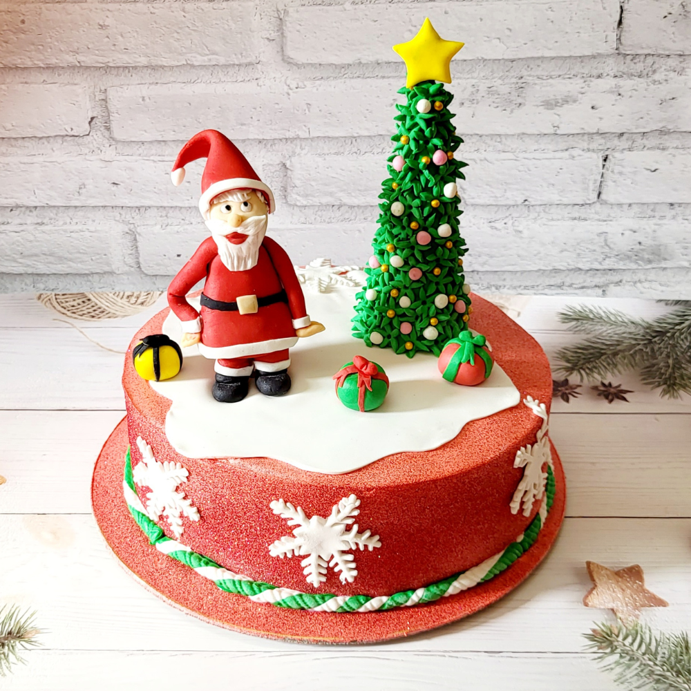 Christmas theme cake